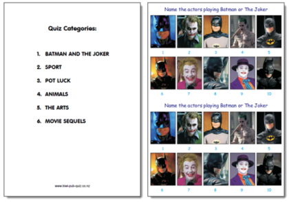 Pub Quiz Pack 1486