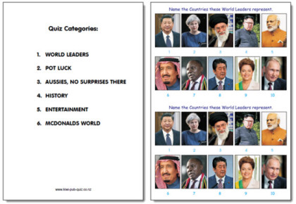 Pub Quiz Pack 1538