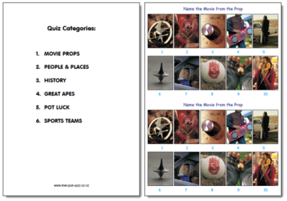 Pub Quiz Pack 1549