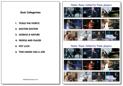 Pub Quiz Pack 1550