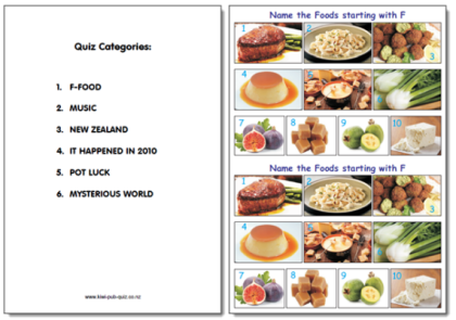Pub Quiz Pack 1551