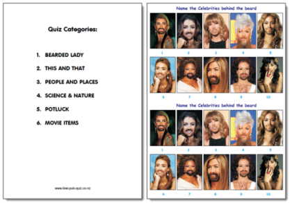Pub Quiz Pack 1552