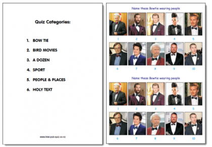 Pub Quiz Pack 1557