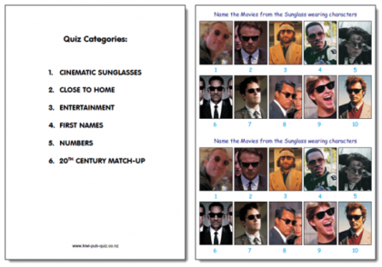 Pub Quiz Pack 1559