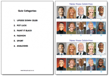 Pub Quiz Pack 1572