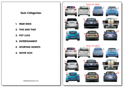 Pub Quiz Pack 1576