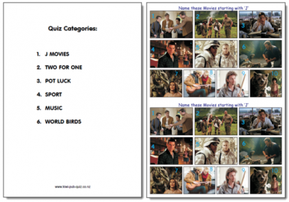 Pub Quiz Pack 1577