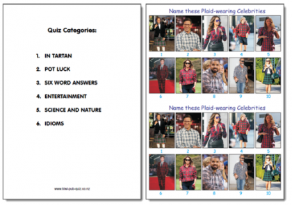 Pub Quiz Pack 1583