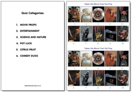 Pub Quiz Pack 1614