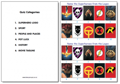 Pub Quiz Pack 1663