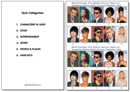Pub Quiz Pack 1787