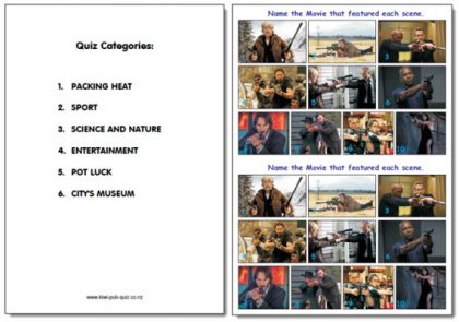 Pub Quiz Pack 1790