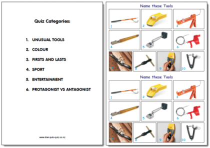Pub Quiz Pack 1871